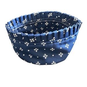 Longaberger Replacement Liner Berry Basket Classic Blue 100% Cotton NEW 7.5X3.5D